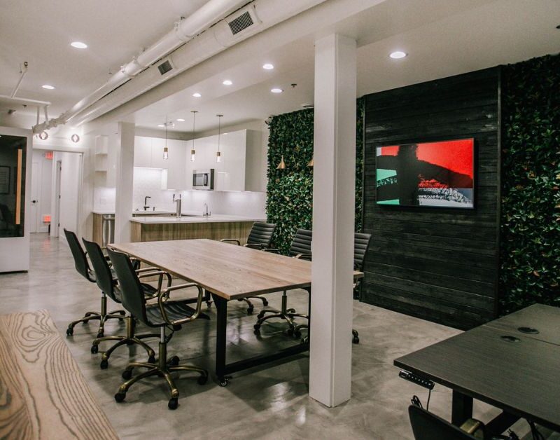lower level event space and conference room to book on demand at Brick and Mortar