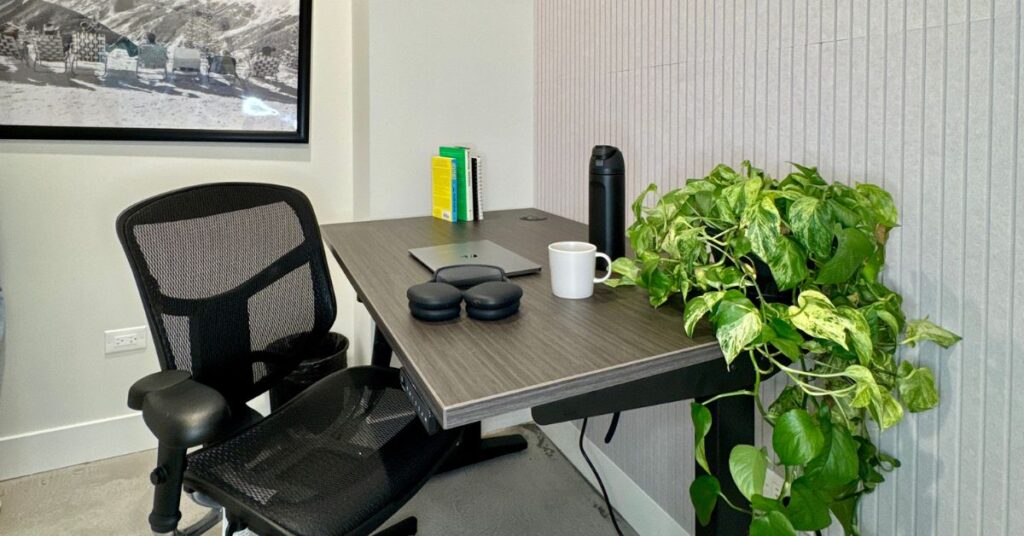 photo of a private office in our brick and mortar neighborhood locations. fixing your work from home day